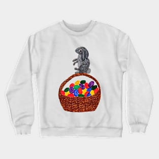 Easter Egg Basket & Bunny Crewneck Sweatshirt